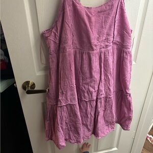 Orchid Tiered Gauze Sundress